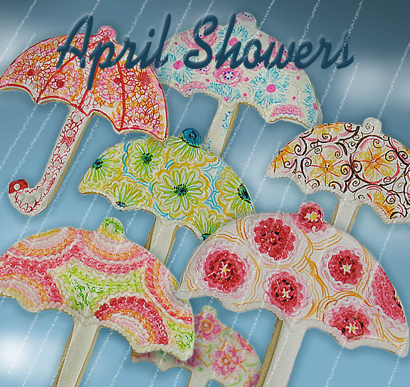 April Showers Cookies